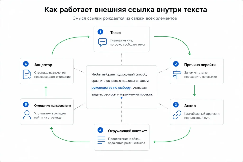 Структура внешней ссылки внутри текста